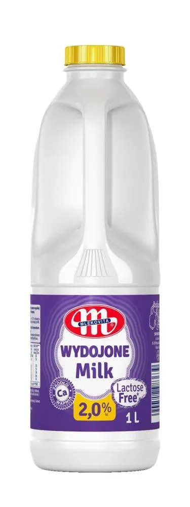 Mlekovita Wydojone mleko bez laktozy 2% tł. 1l