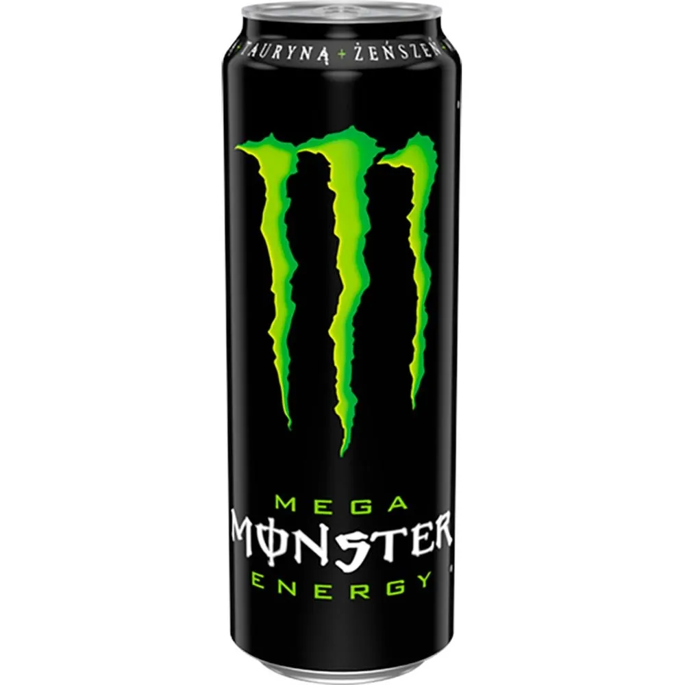 Monster Mega Energy Gazowany napój energetyzujący 558 ml