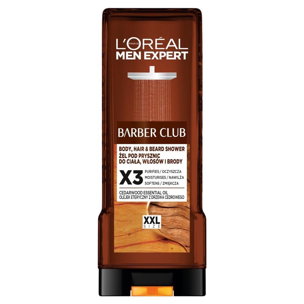 L'Oréal Paris Men Expert XXL Barber Club Żel pod prysznic do ciała włosów i brody 400 ml