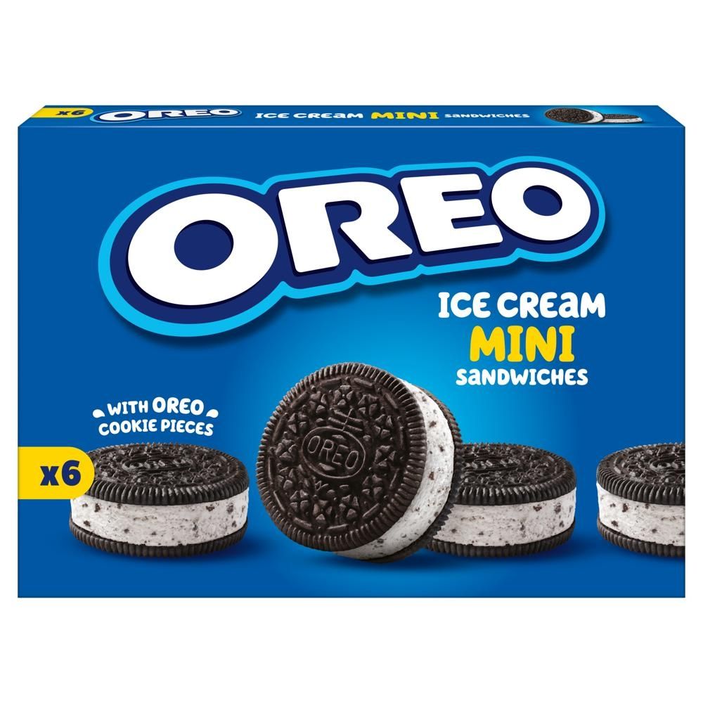 Oreo Ciastka kakaowe z masą lodową o smaku waniliowym 330 ml (6 sztuk)
