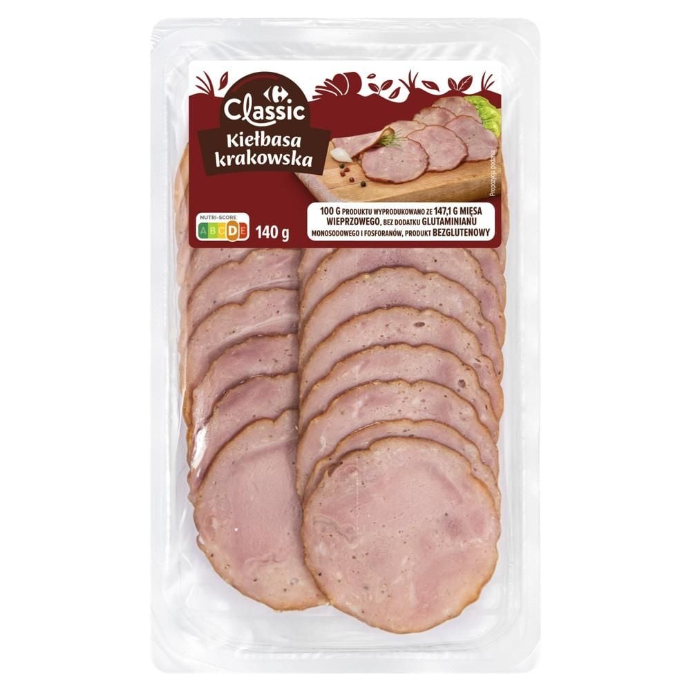 Carrefour Classic Kiełbasa krakowska 140 g