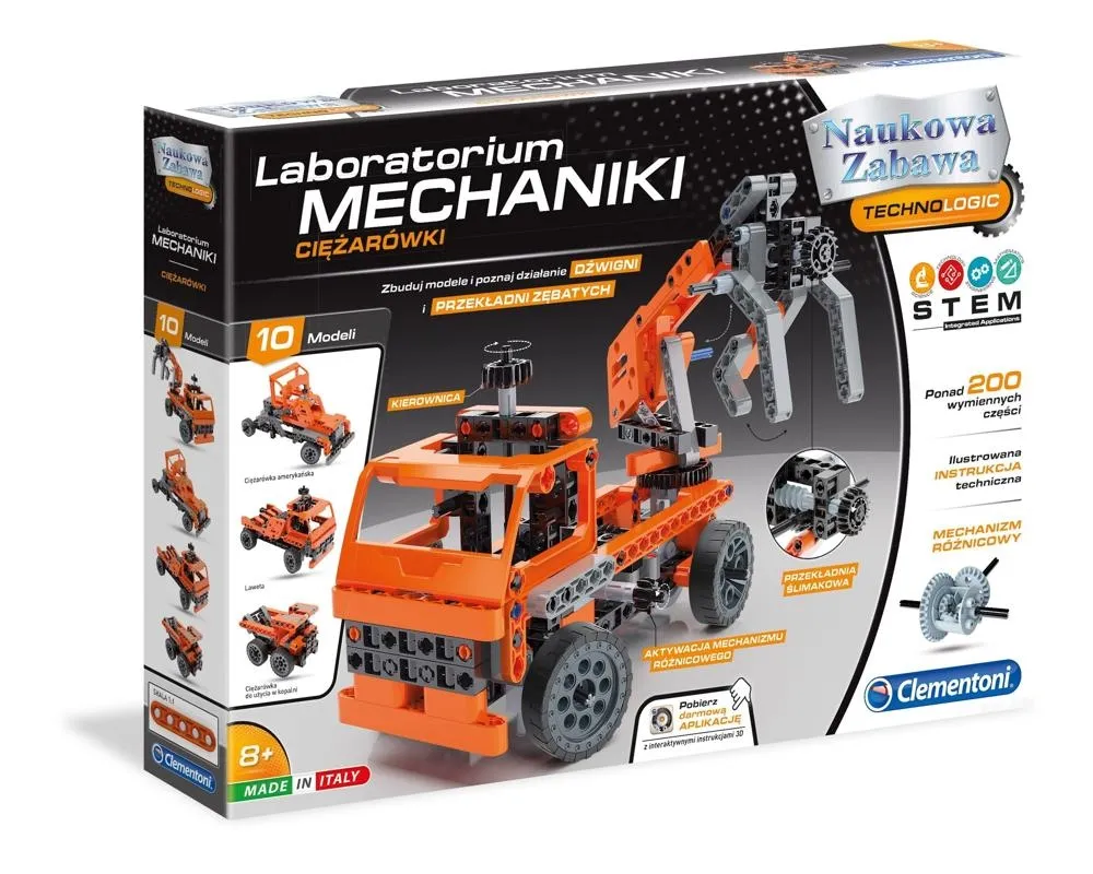 Klocki CLEMENTONI Laboratorium Mechaniki - Ciężarówki 60992