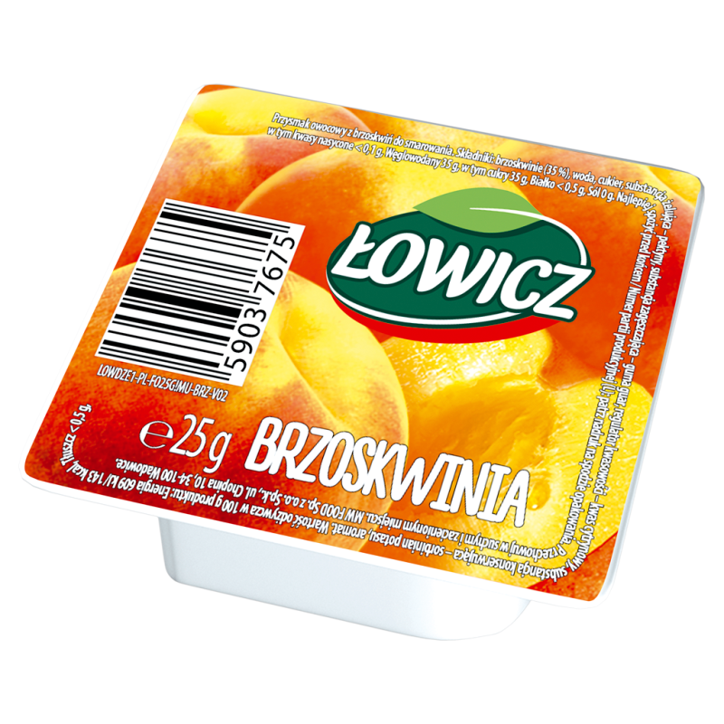 Dżem brzoskwiniowy w MINI porcjach
