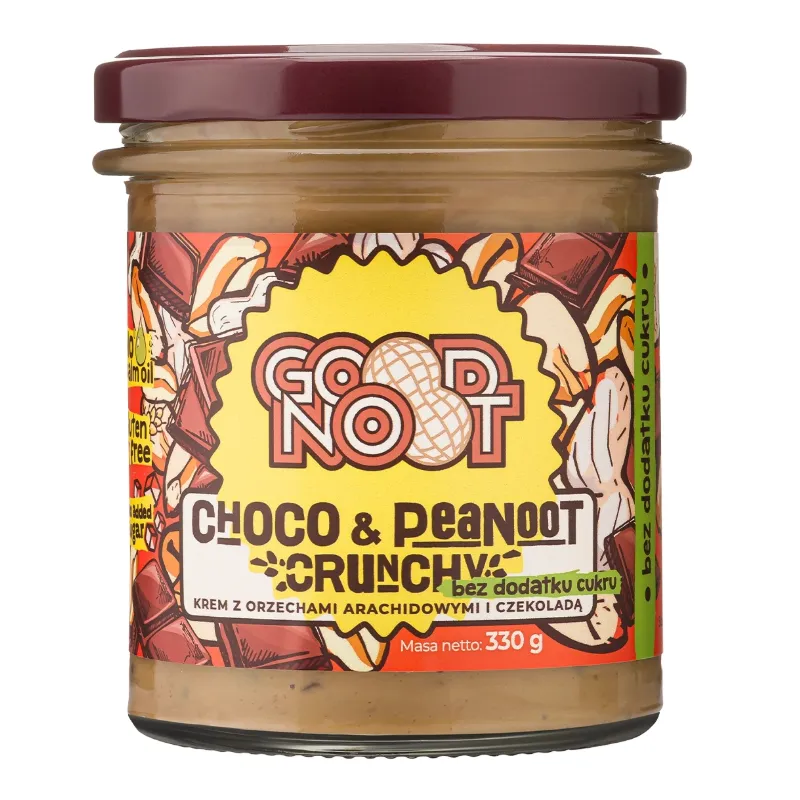Choco & PeaNoot Crunchy - krem z orzechami arachidowymi i czekoladą (bez dodatku cukru)