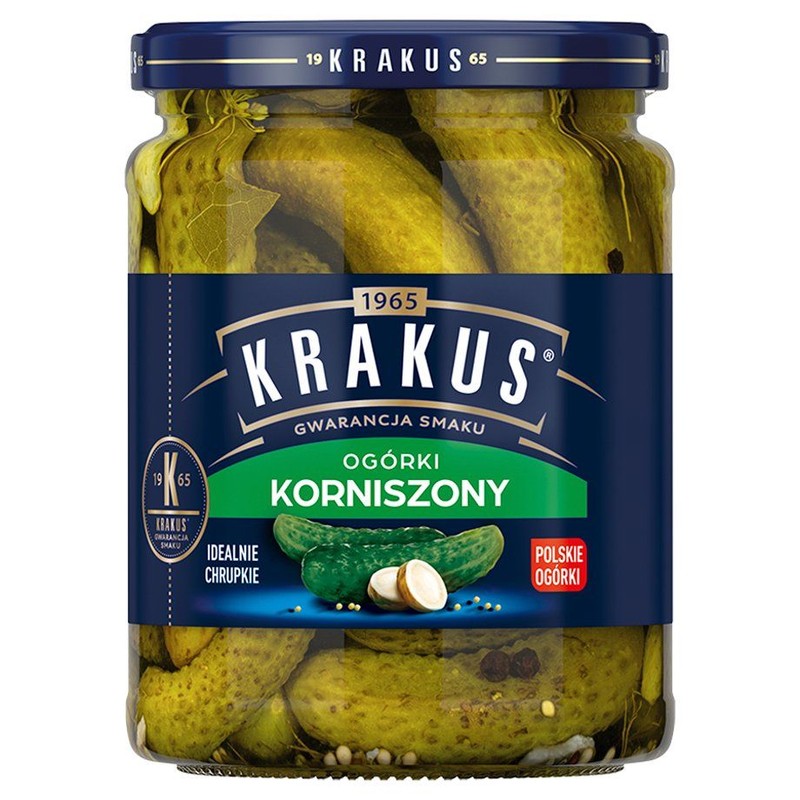 Ogórki korniszony Krakus 500 g