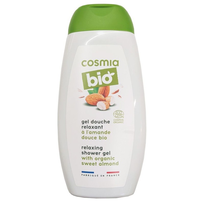Odprężający żel pod prysznic z organicznym słodkim migdałem Cosmia 250 ml
