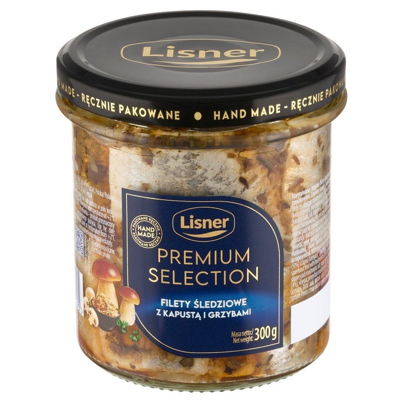 Filety śledziowe z kapustą i grzybami Lisner 300 g
