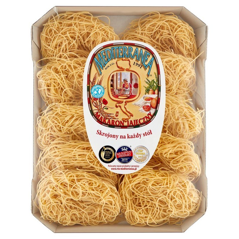 Makaron nitki z dodatkiem jaj Mediterranea 500 g