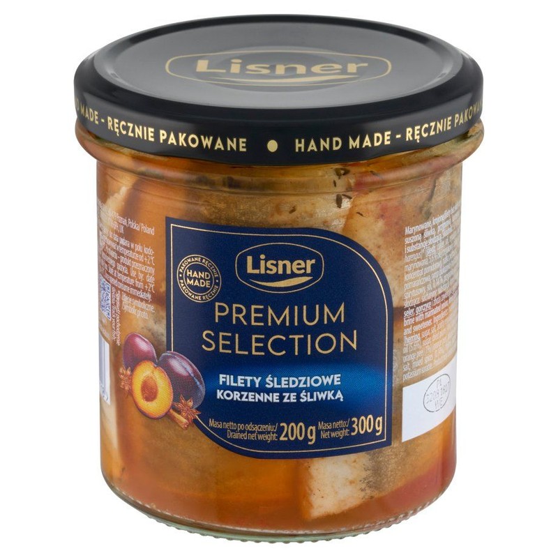 Filety śledziowe korzenne ze śliwką Lisner 300 g