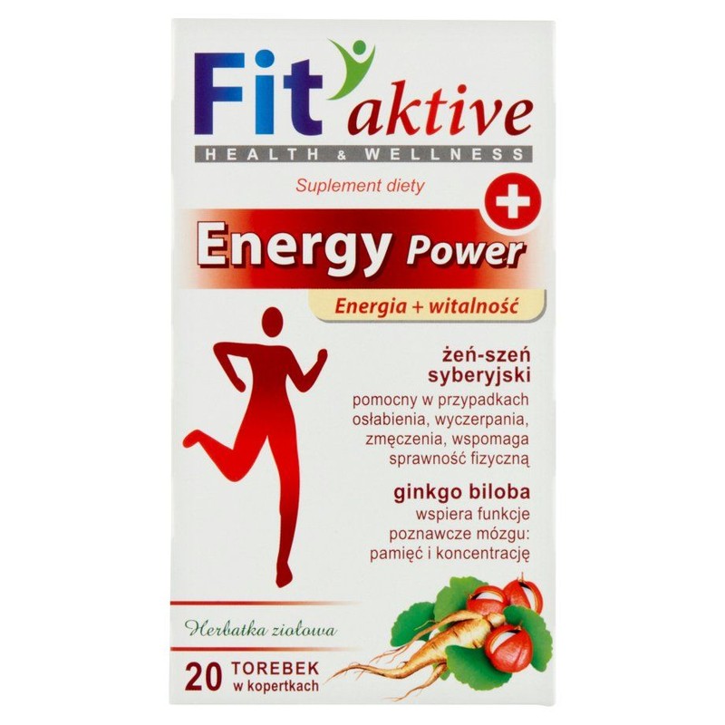Herbata ziołowa Energy Power   Fit Aktive 20 torebek