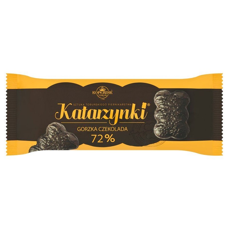 Katarzynki pierniki w gorzkiej czekoladzie 72% Kopernik 123 g