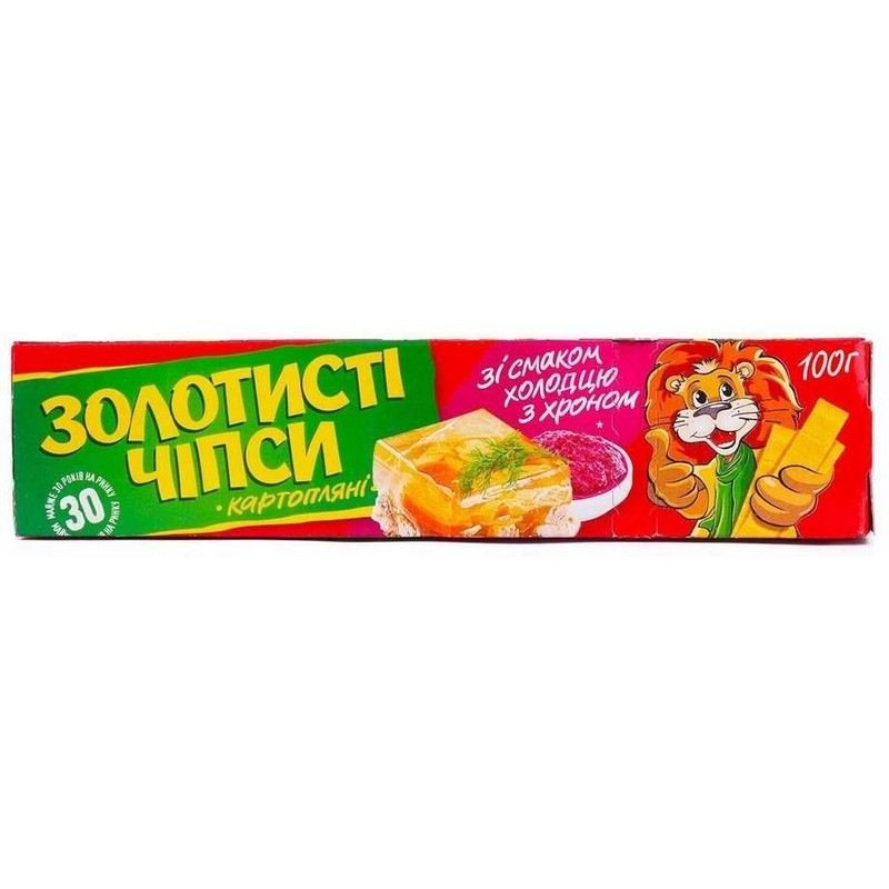 Chipsy o smaku galaretki z chrzanem   Golden Chips 100 g