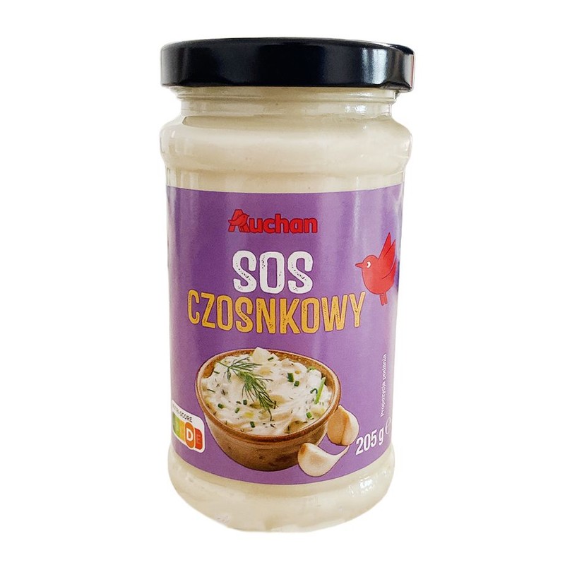 Sos czosnkowy Auchan 205 g