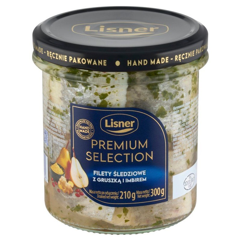Filety śledziowe z gruszką i imbirem Lisner 300 g