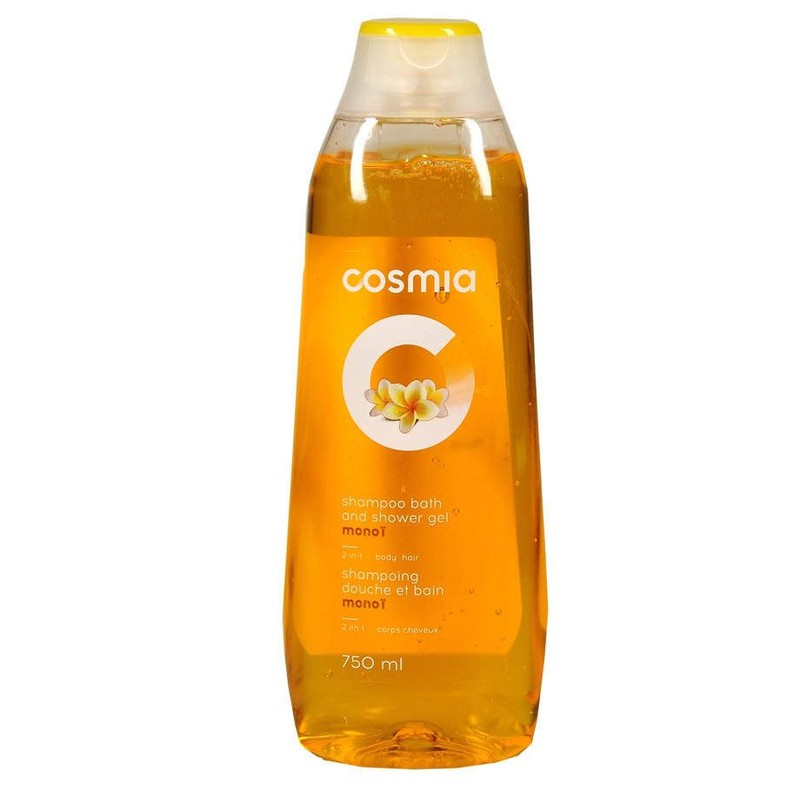 Szampon i żel pod prysznic 2w1 monoi   Cosmia 750 ml
