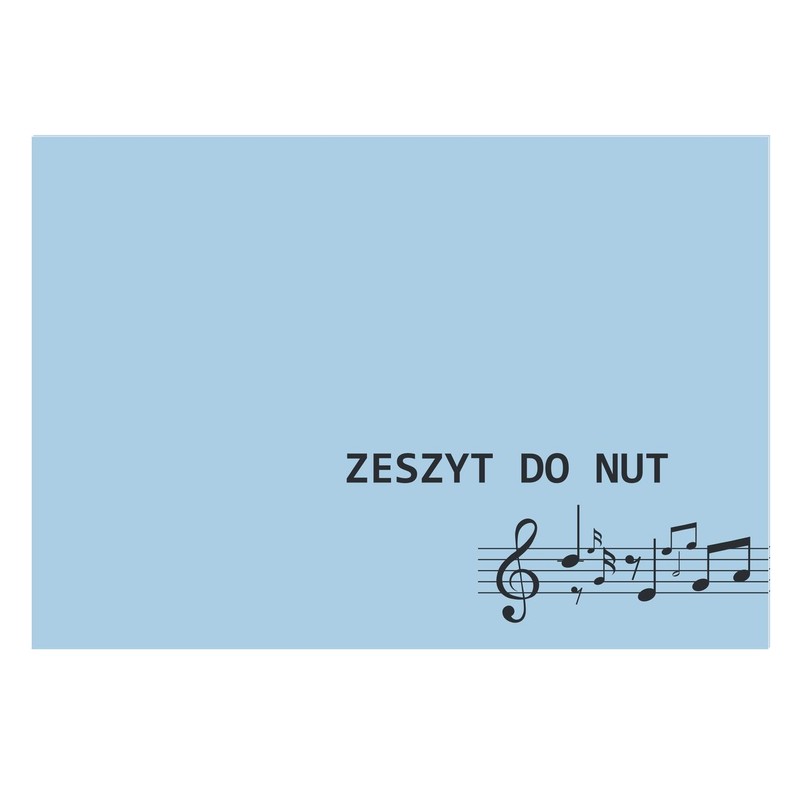 Zeszyt A5 16 kartek 5-linia do nut Auchan 1 sztuka