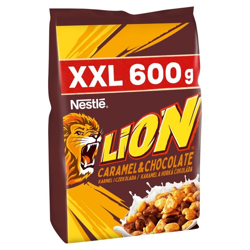 Płatki Lion caramel & chocolate XXL Nestle 600 g