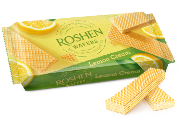Roshen wafle cytrynowe 216 g