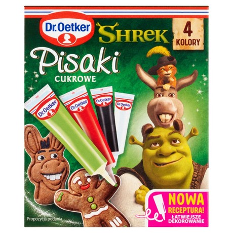 Dr. Oetker Pisaki cukrowe Shrek 68 g (4 x 17 g)