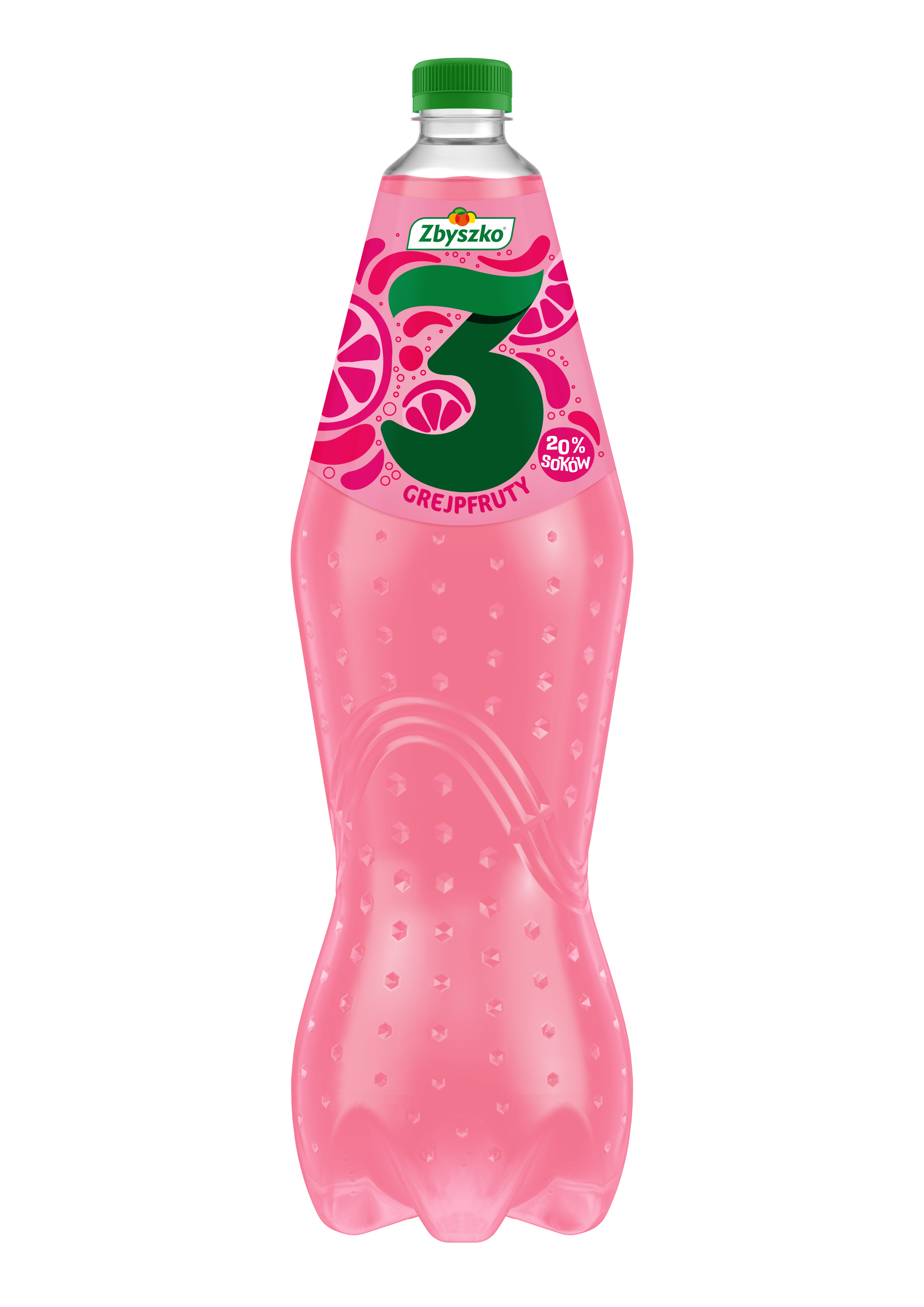 Zbyszko 3 Owoce Grejpfruty 1,75L Gazowany ( Kaucja )