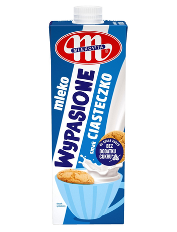 Mlekovita Mleko wypasione UHT ciasteczko 1 l