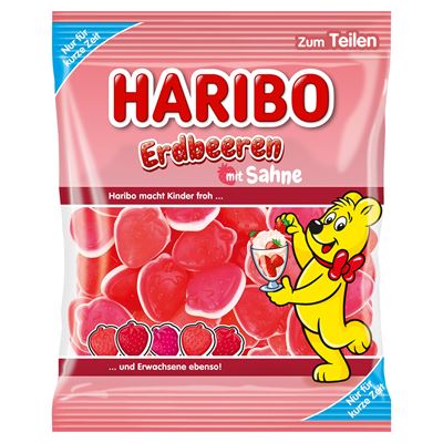 HARIBO Żelki Erdbeeren mit Sahne 175 g