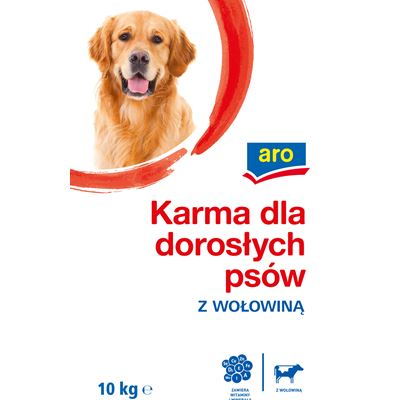 aro Karma dla dorosłych psów z wołowiną 10 kg