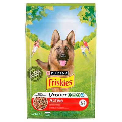 Friskies Vitafit Active z wołowiną 10kg