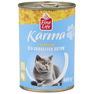 Fine Life Karma z indykiem dla dorosłych kotów 6 x 415 g