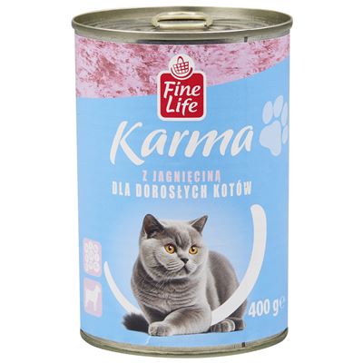 Fine Life Karma z jagnięciną dla dorosłych kotów 6 x 415 g