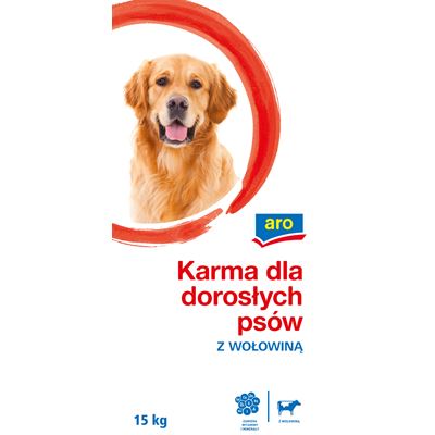 aro Karma dla dorosłych psów z wołowiną 15 kg