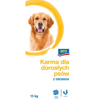 aro Karma dla dorosłych psów z drobiem 15 kg