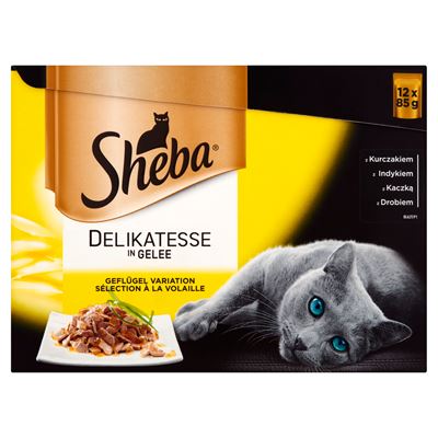 Sheba Delikatesse in Gelee Drobiowe Smaki 4 x 1,02 kg