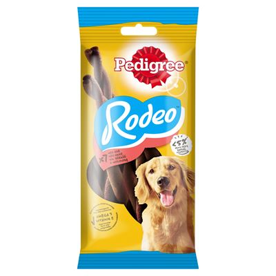 Pedigree Rodeo Smakowite sprężynki do żucia z wołowiną 122g