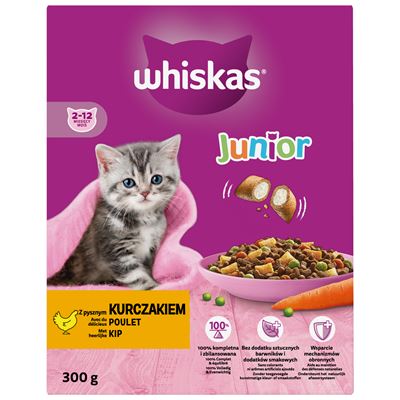 whiskas Junior pysznym kurczakiem 6 x 300 g