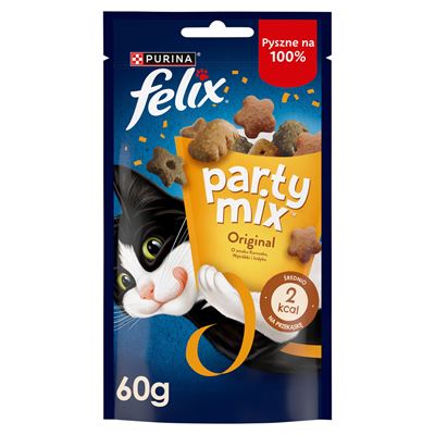 felix Party Mix Original Mix Łakocie o smaku kurczaka wątróbki i indyka 60g