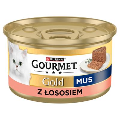 PURINA Gourmet Gold Mus z łososiem dla kota 85 g