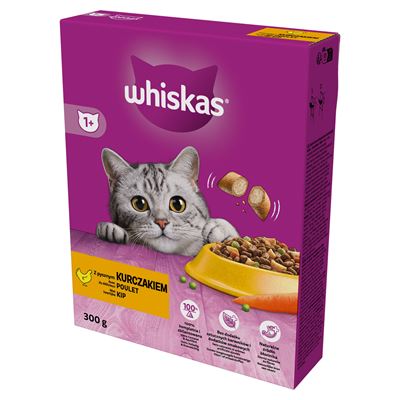 whiskas 1+ z pysznym kurczakiem 300g