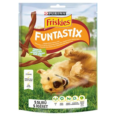 Friskies Funtastix Bekon & Ser przysmaki dla psa 175 g