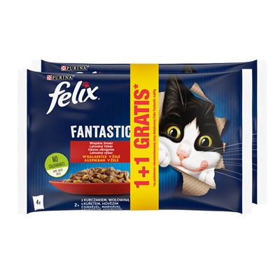 felix Fantastic Karma dla kota Kurczak i wołowina 680 g