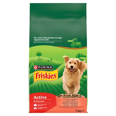 Friskies Active Sucha karma dla psa z wołowiną i warzywami 7 kg