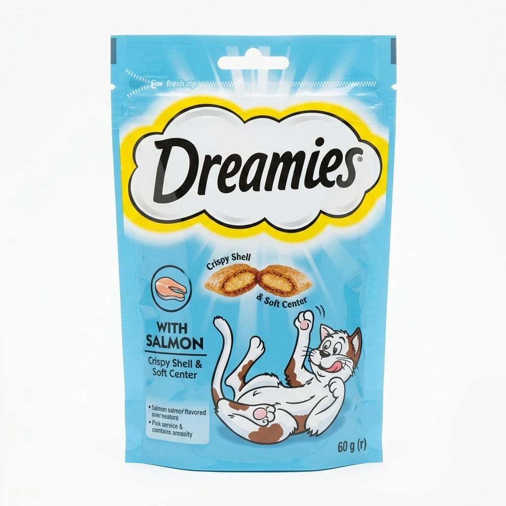 Przysmak dla kota łosoś Dreamies 60g
