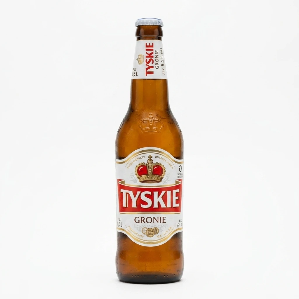 Piwo Tyskie gronie 0,5l 5,2% but. zw.