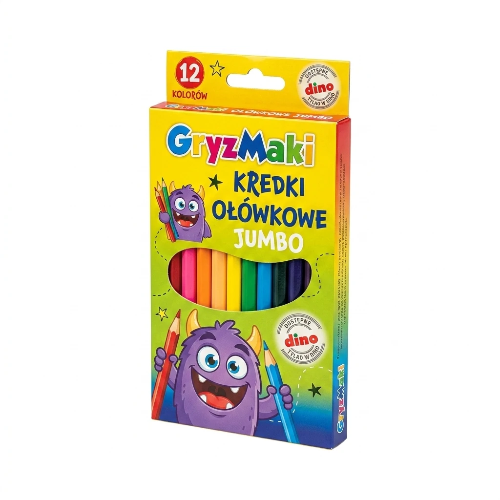 Kredki ołówkowe jumbo Gryzmaki 12kol SZ26