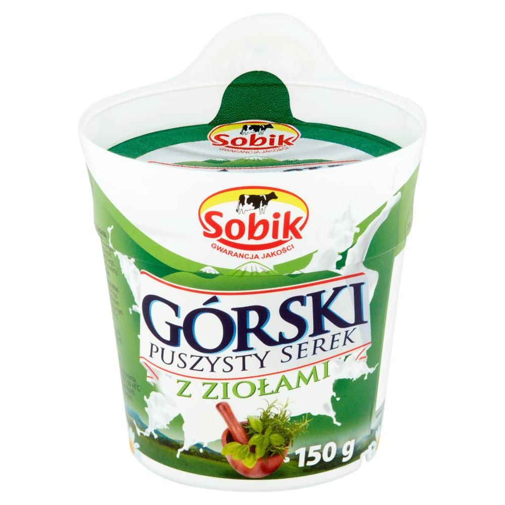 Sobik Górski puszysty serek z ziołami 150 g