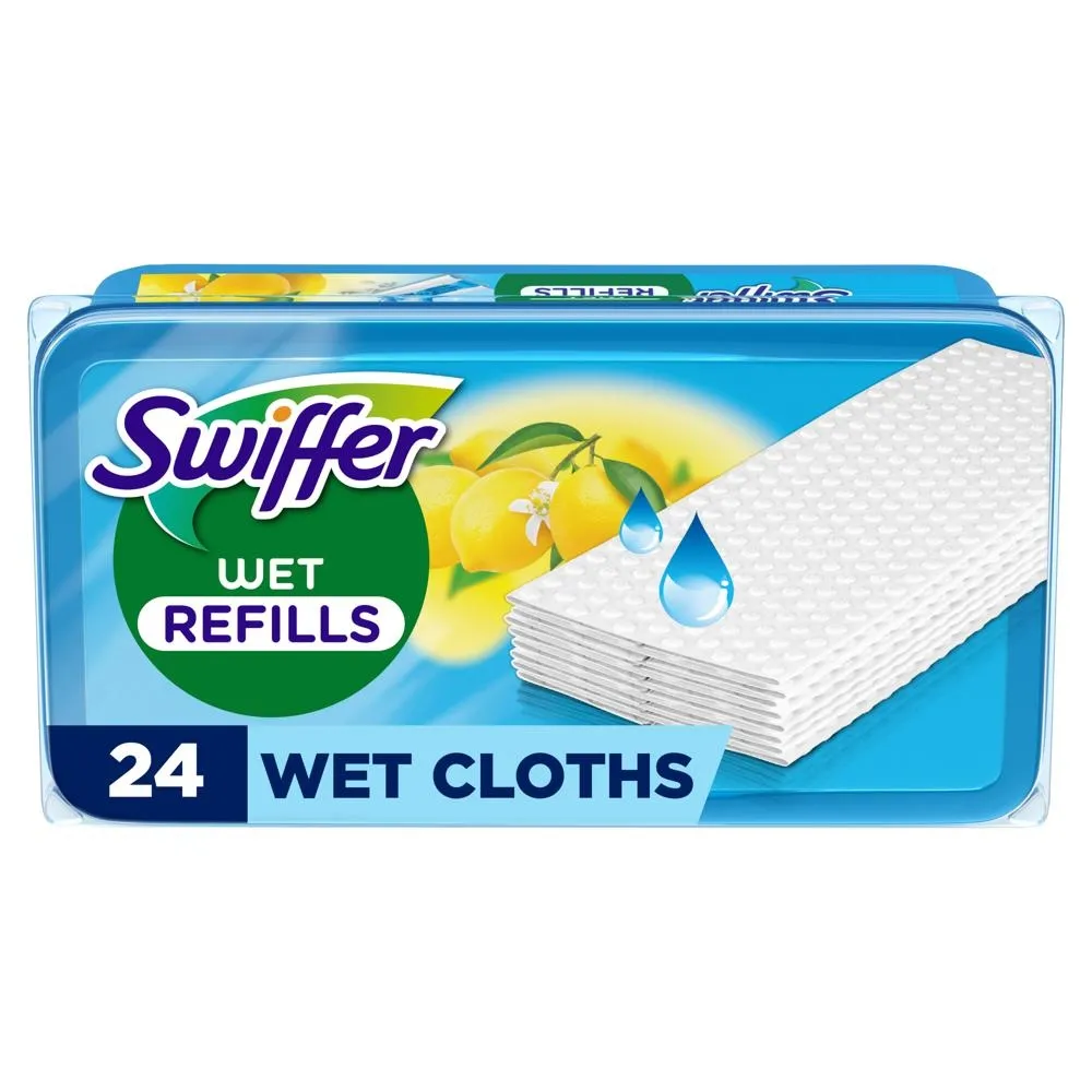 Swiffer Mokre Wkłady Wymienne do Mopa o Zapachu Cytryny 24 szt