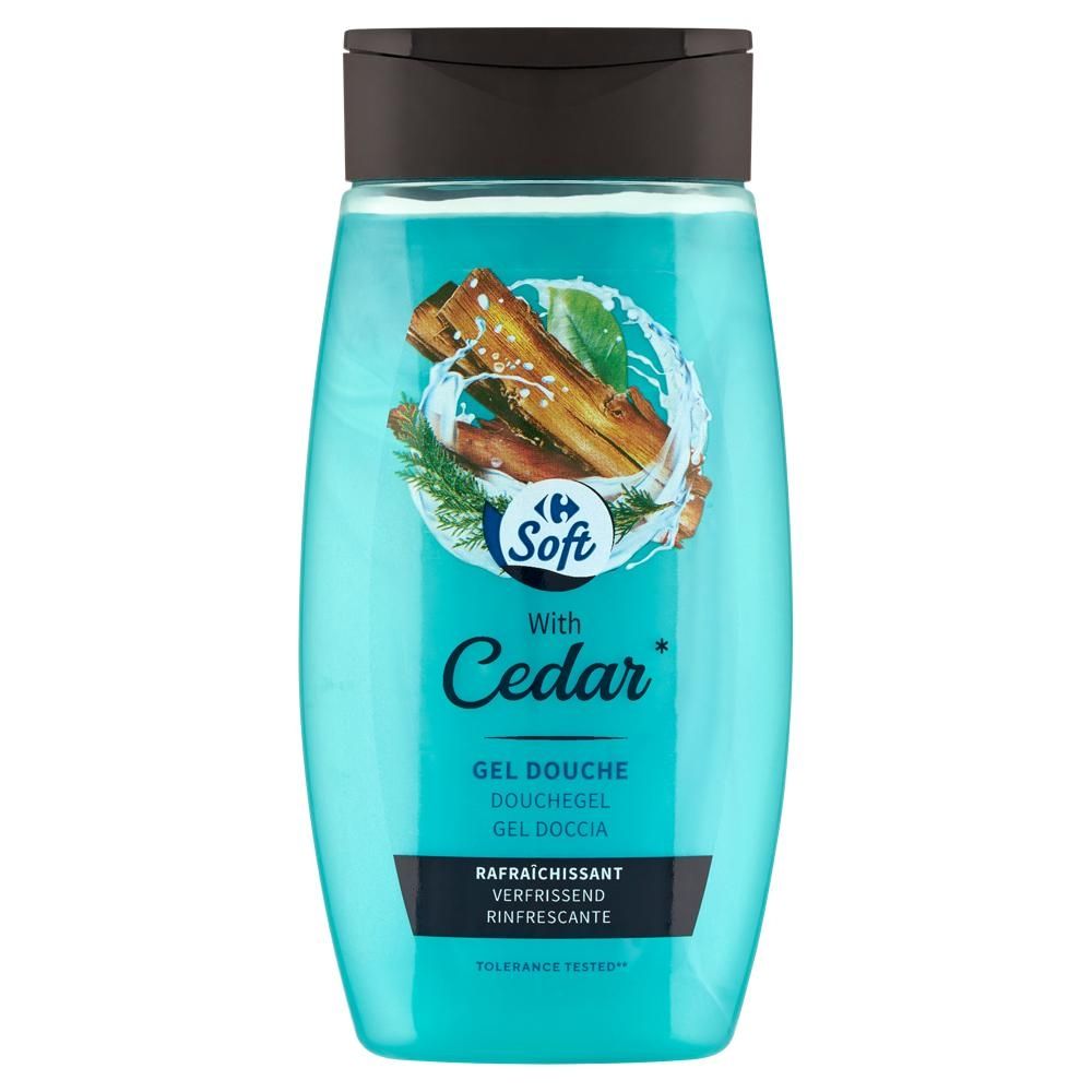 Carrefour Soft Cedar Żel pod prysznic 250 ml