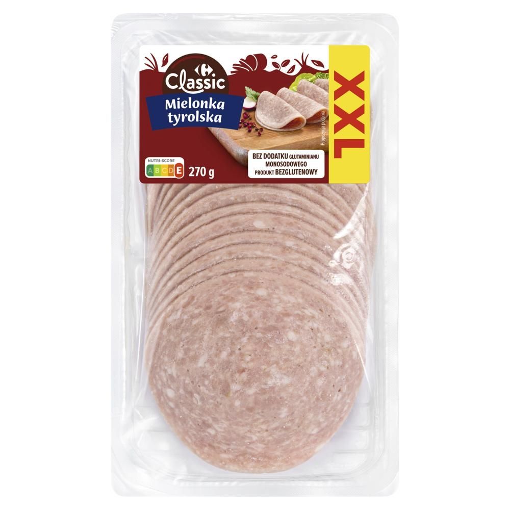 Carrefour Classic XXL Mielonka tyrolska 270 g