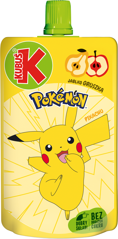 Mus jabłkowo-gruszkowy PIKACHU (bez dodatku cukru)