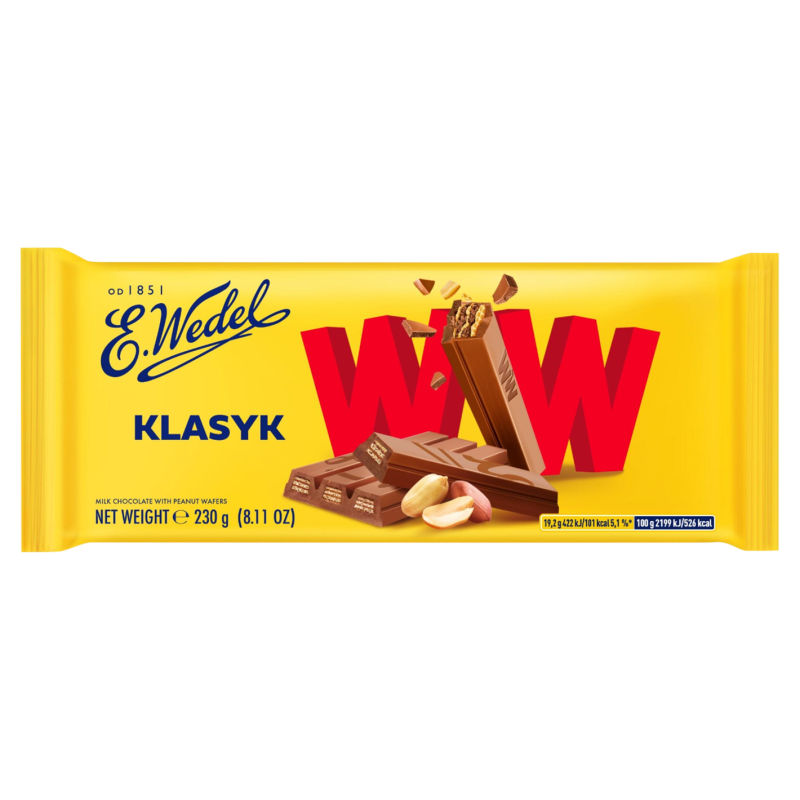 Czekolada mleczna z wafelkami orzechowymi